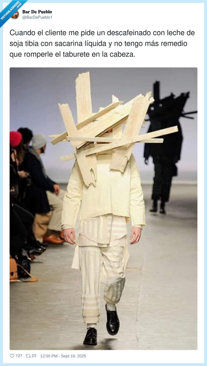 descafeinado,sacarina,taburete,cliente