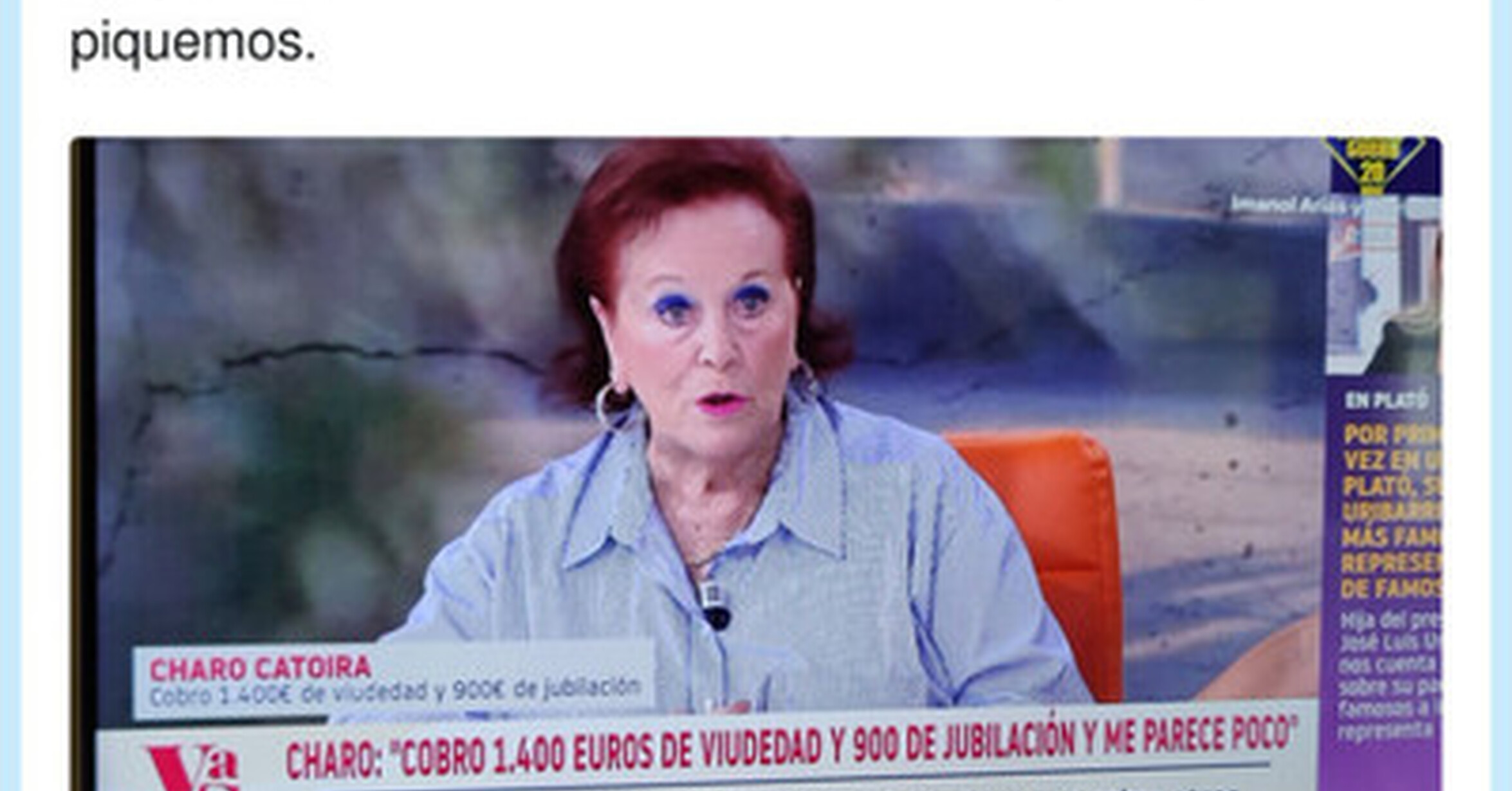 VEF > Visto en las Redes > ¡Existe! Charo Chárez y su pensión de 2300 ...
