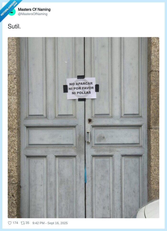 puerta,sutil,aviso,aparcar