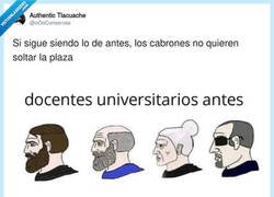 Enlace a Docentes universitarios antes y ahora, por @oOoConservas