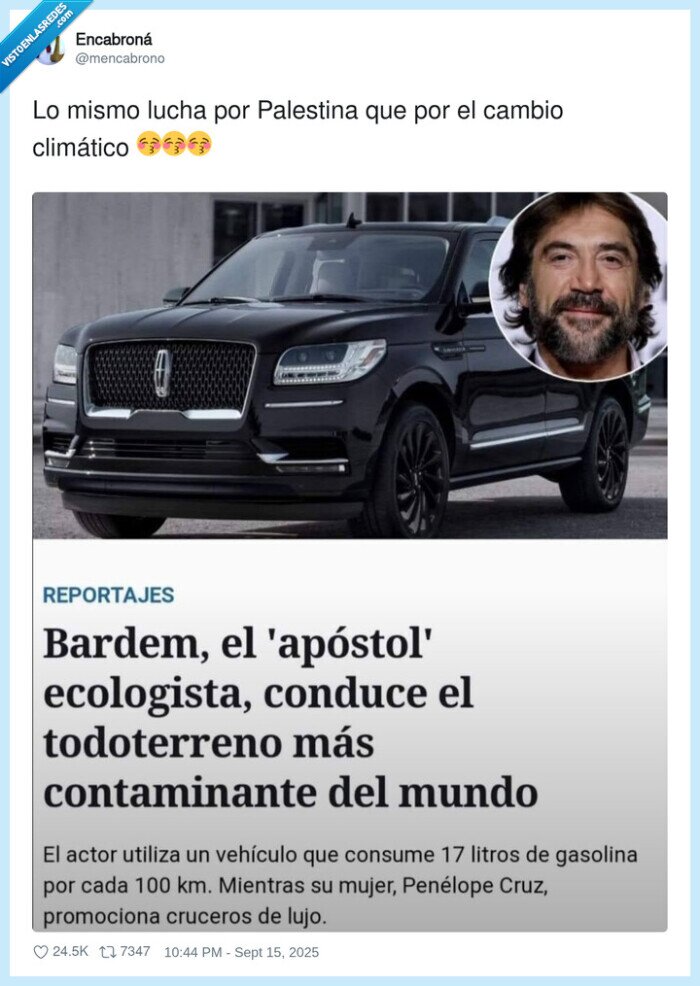 cambio climático,palestina,bardem,coche,gasolina,lucha