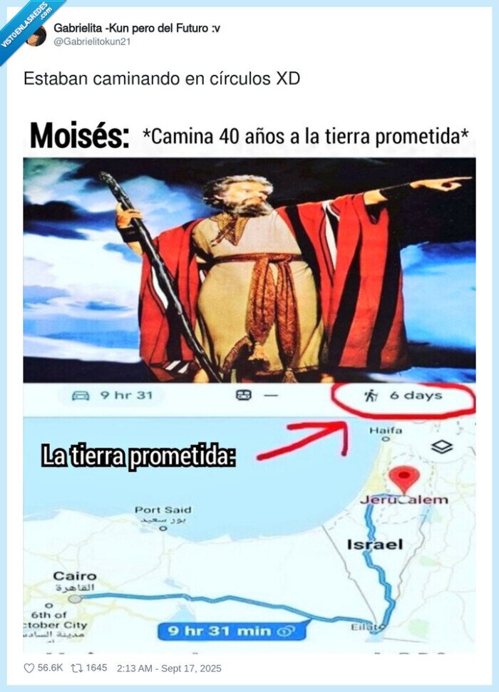círculos,caminando,tierra prometida,moisés