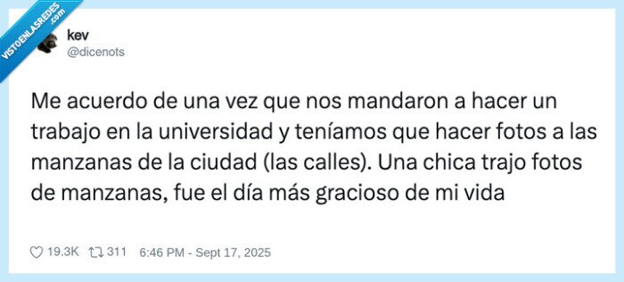 trabajo,manzanas,calles,universidad