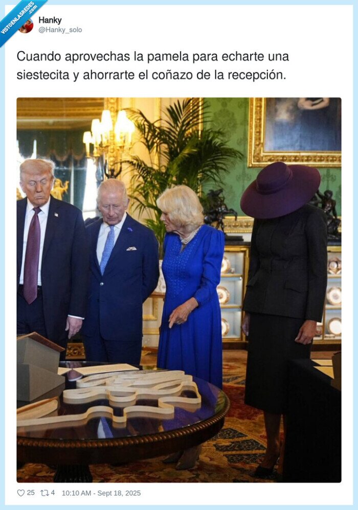 siestecita,aprovechar,recepción,melania trump,sombrero