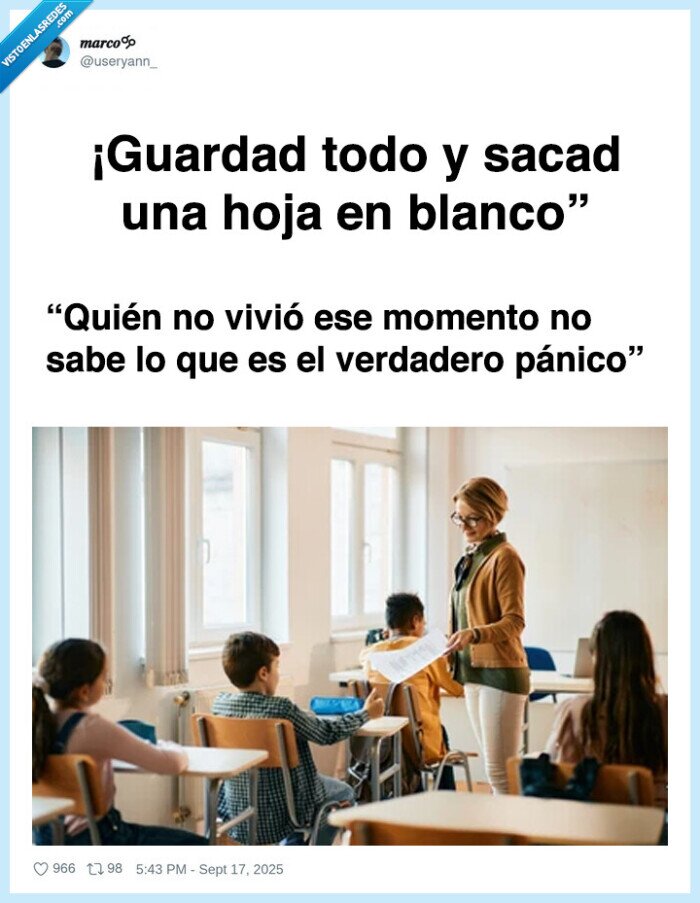 examen,hoja en blanco,clase