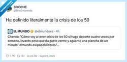 Enlace a Está metida de lleno en la crisis de los 50, por @BrioEnfurecida