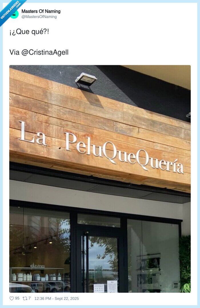 peluquería,querer,queque