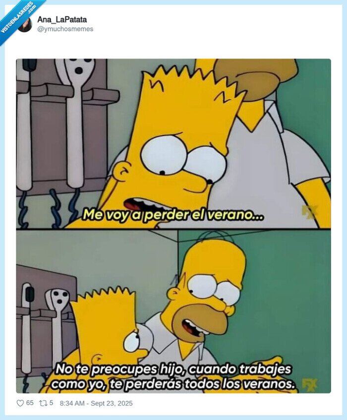 veranos,perder,trabajo,simpson,bar