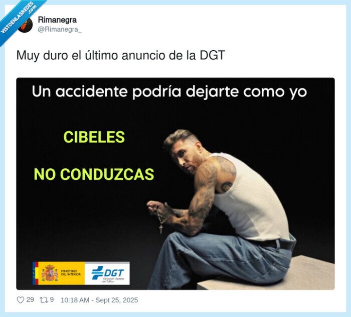 cibeles,anuncio,duro,dgt,sergio ramos