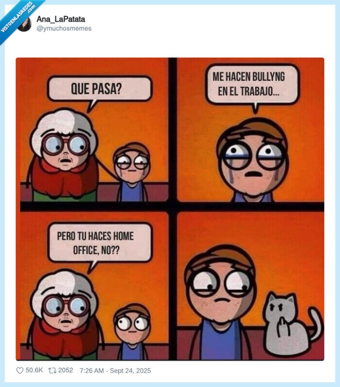 gato,peineta,teletrabajo