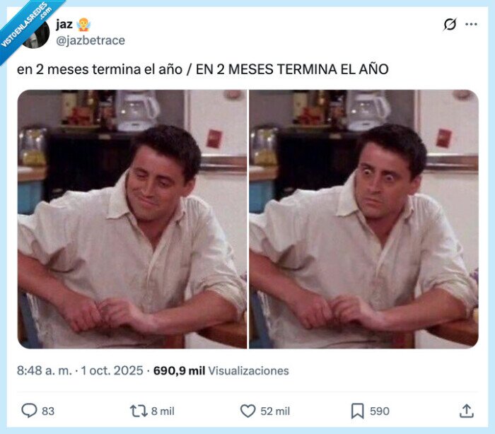 joey trivianni,2025,terminarse,año