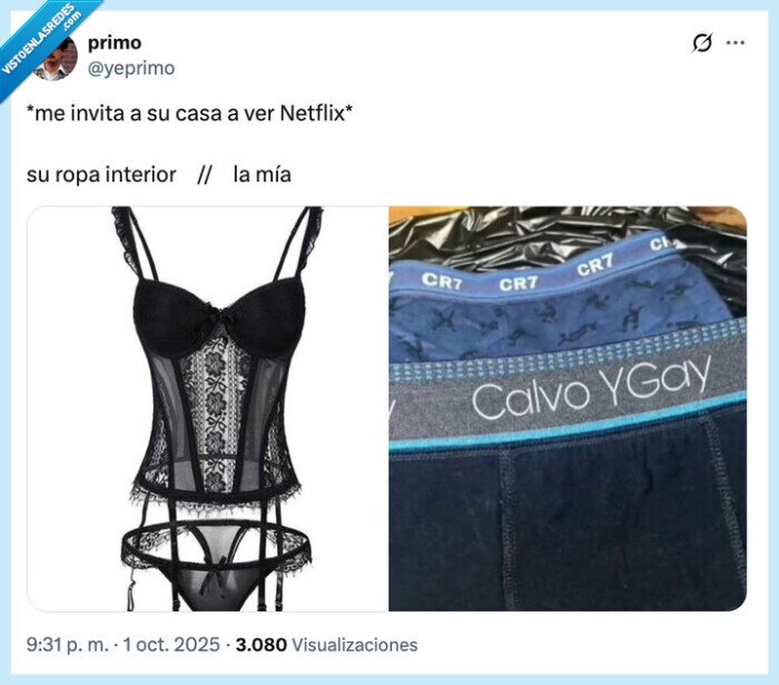ropa interior,netflix,invitar,casa