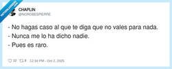 Enlace a No vales para nada, por @NOROBESPIERRE
