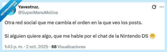 red social,chat,nintendo ds,posts