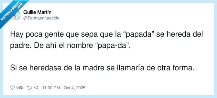 papada,llamar,heredar,nombre,forma