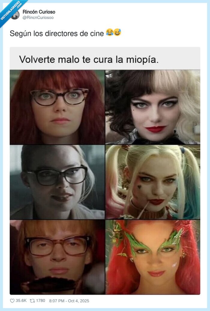 cine,gafas,miopia,curar,villanas