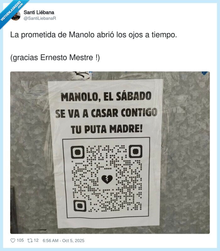 prometida,qr,boda cancelada,manolo
