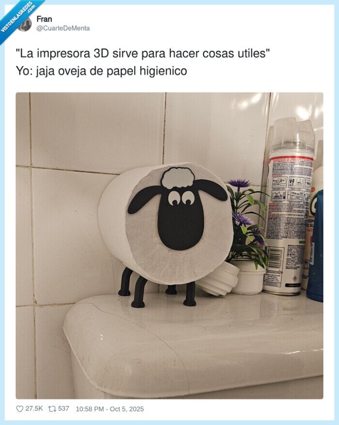 impresora,papel higienico,3d