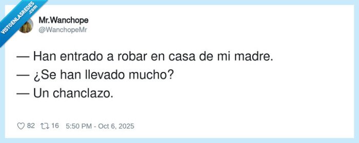 chanclazo,robar,madre