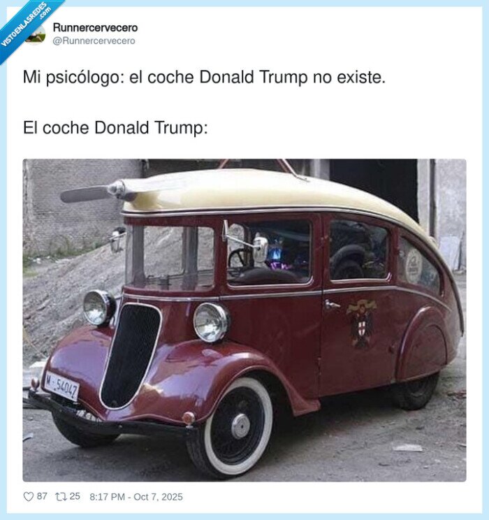 psicólogo,existe,coche,donald trump