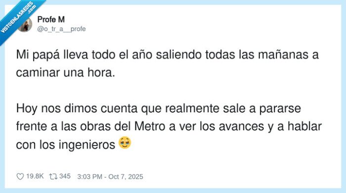 salir,caminar,obras,jubilado,padre