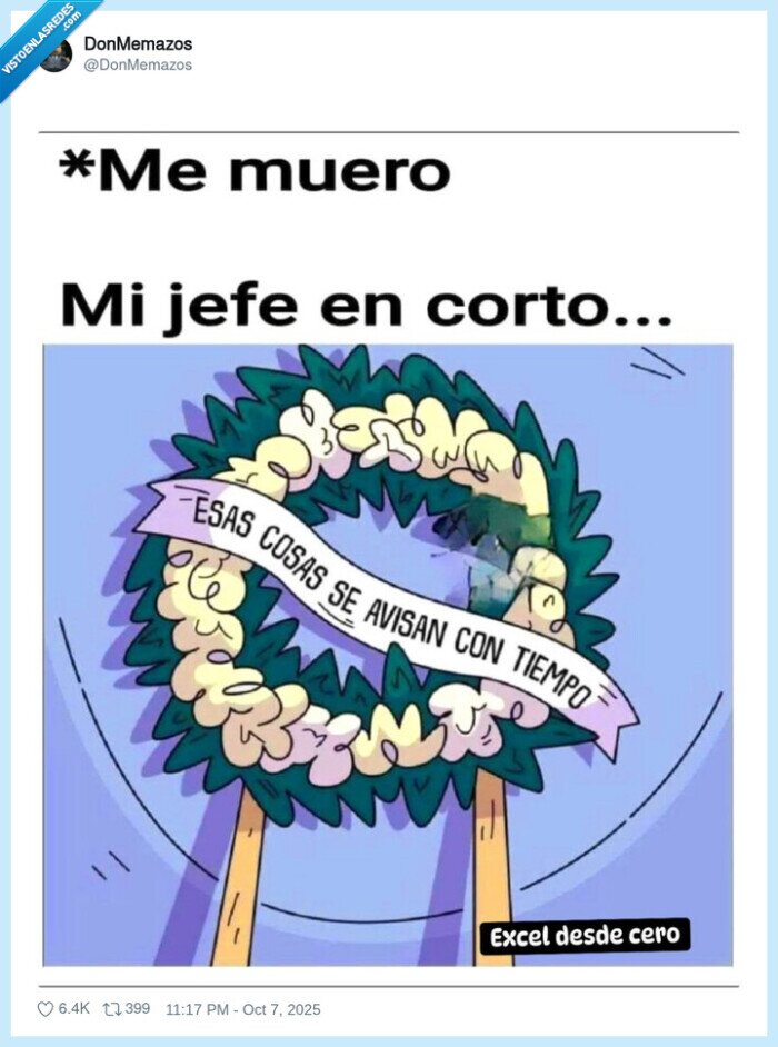 morir,jefe,avisar,trabajo