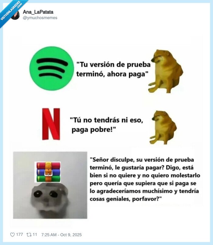 spotify,netflix,gastar,winrar