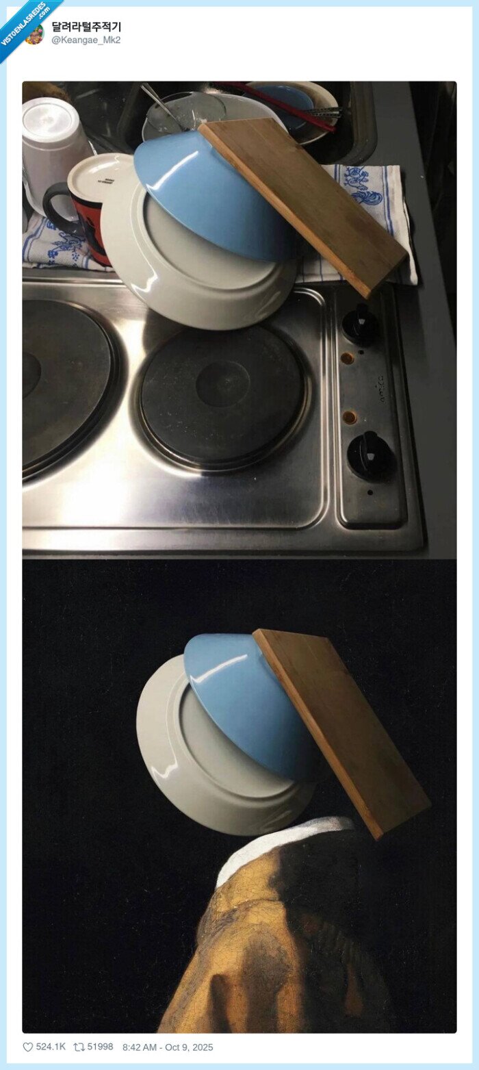 platos,cocina,Johannes Vermeer,la joven de la perla