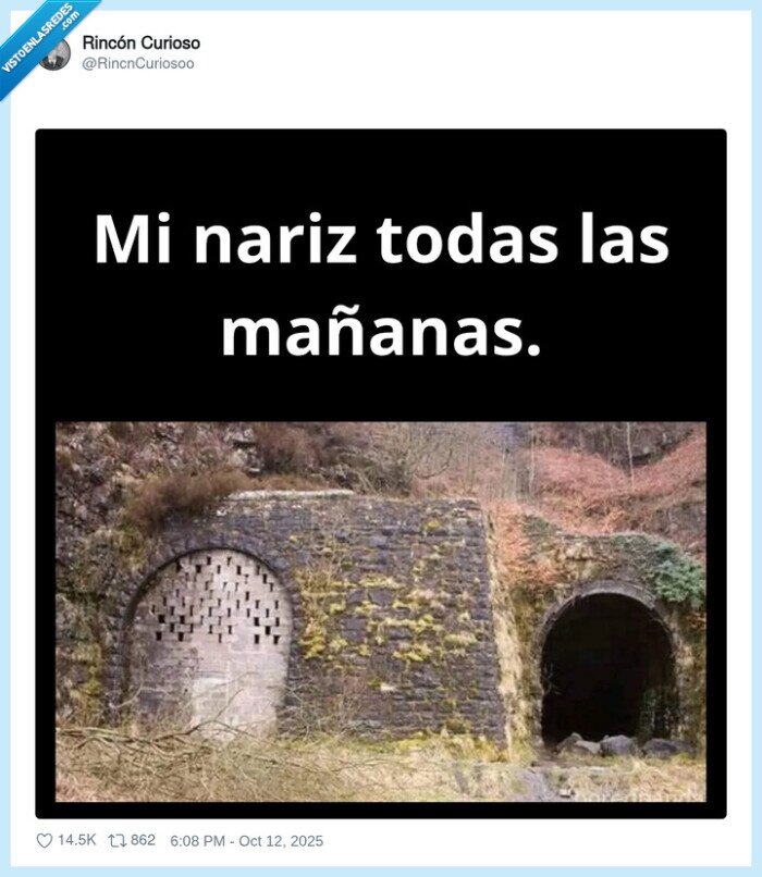 agujero,tunel,tapado,nariz