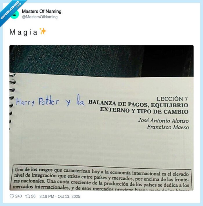 harry potter,libro,balanza de pagos