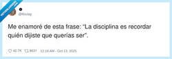 Enlace a Con el tiempo te das cuenta de que fracasaste en tu idea de disciplina, por @6ixzag