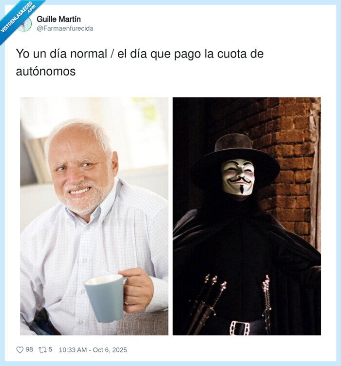 autónomos,cuota,v de vendetta,anonymous,harold