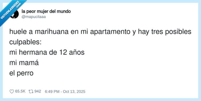 apartamento,maria,culpables,oler,hermana