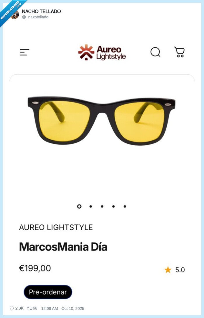 gafas,marcos llorente,amarillo,rojo