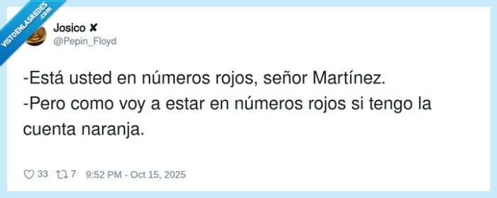 números rojos,naranja,cuenta