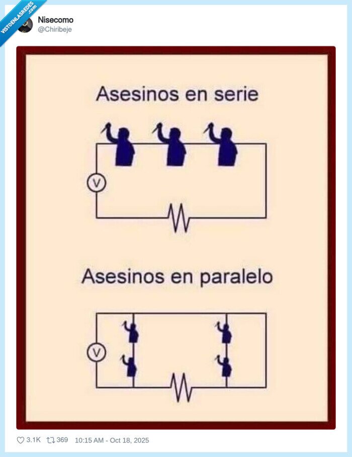 asesinos,voltaje,serie,paralelo