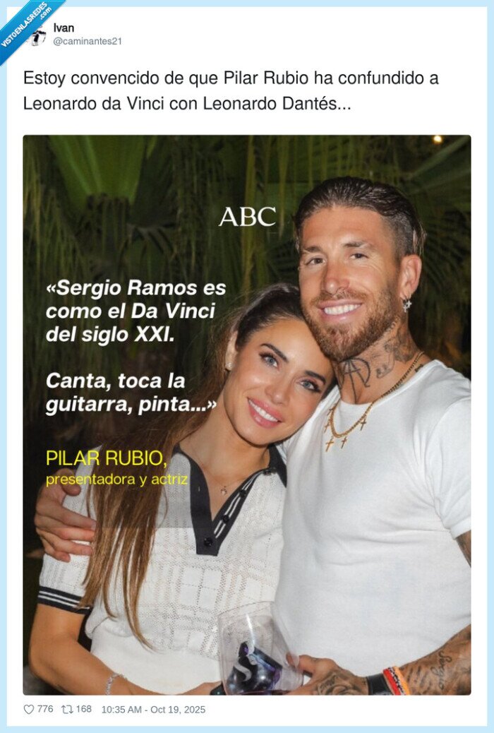 convencido,confundido,leonardo dantés,sergio ramos,pilar rubio