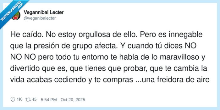 maravilloso,orgullosa,innegable,presión de grupo,freidora,ceder,air fryer