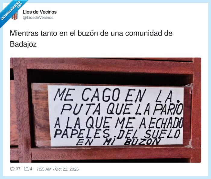 badajoz,comunidad,vecinos,papeles,buzón