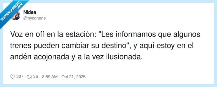 ilusionada,informar,estación,destino,cambiar