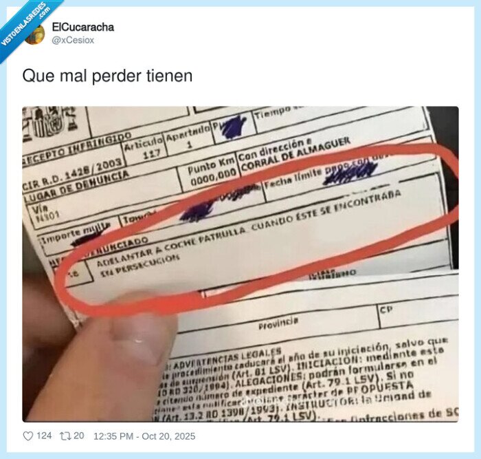 adelantar,coche patrulla,multa,persecución