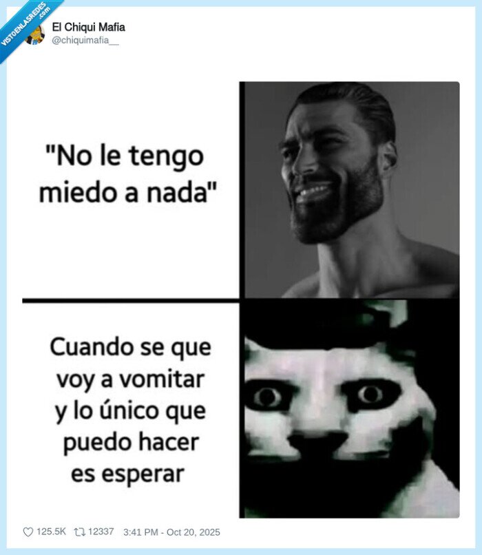 miedo,vomitar,esperar