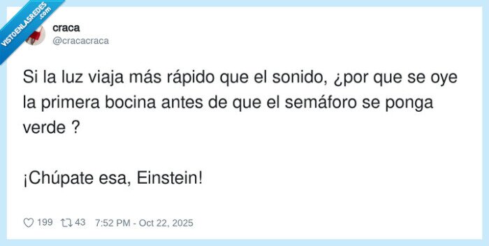 semáforo,einstein,sonido,primera,rápido