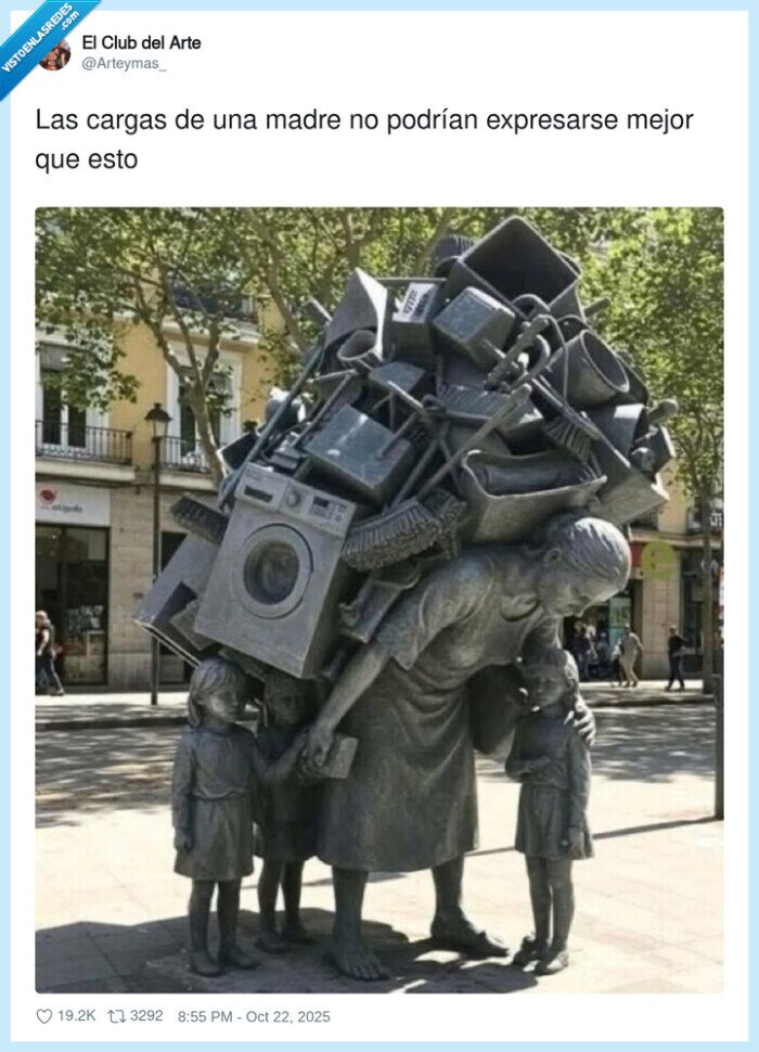 escultura,cargas,madre