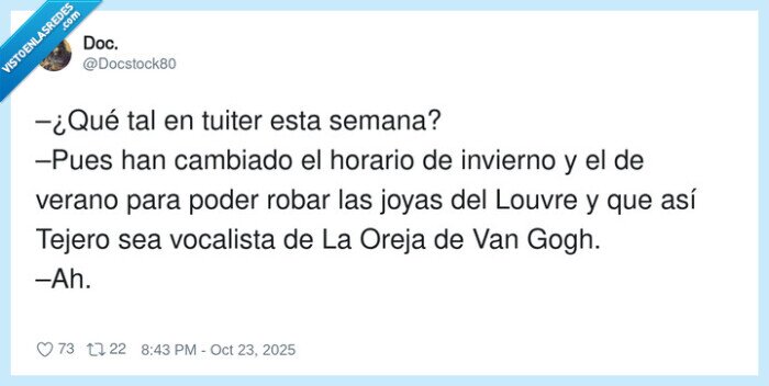 vocalista,invierno,la oreja de van gogh,louvre,cambio de horario