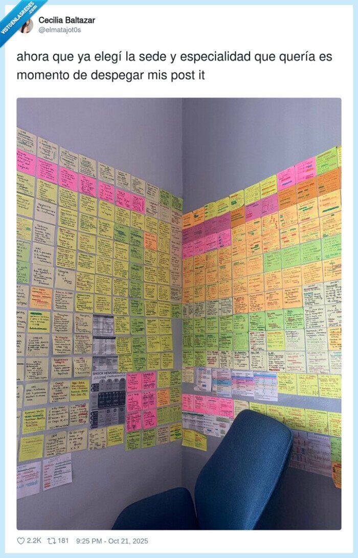 especialidad,estudiar,postit,locura,pared