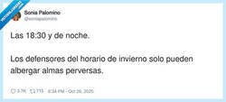 Enlace a Lo reconozco, disfruto con este horario, por @soniapalomino