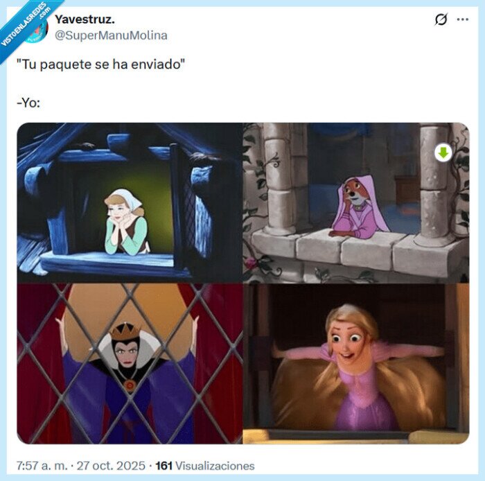 paquete,disney,enviado