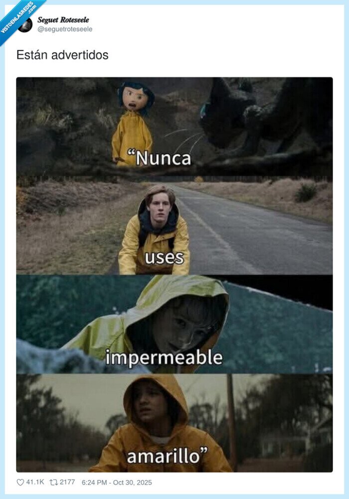 miedo,problemas,impermeable,amarillo