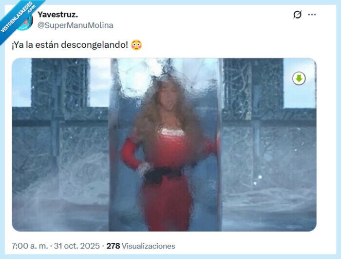 mariah carey,navidad,halloween,descongelar